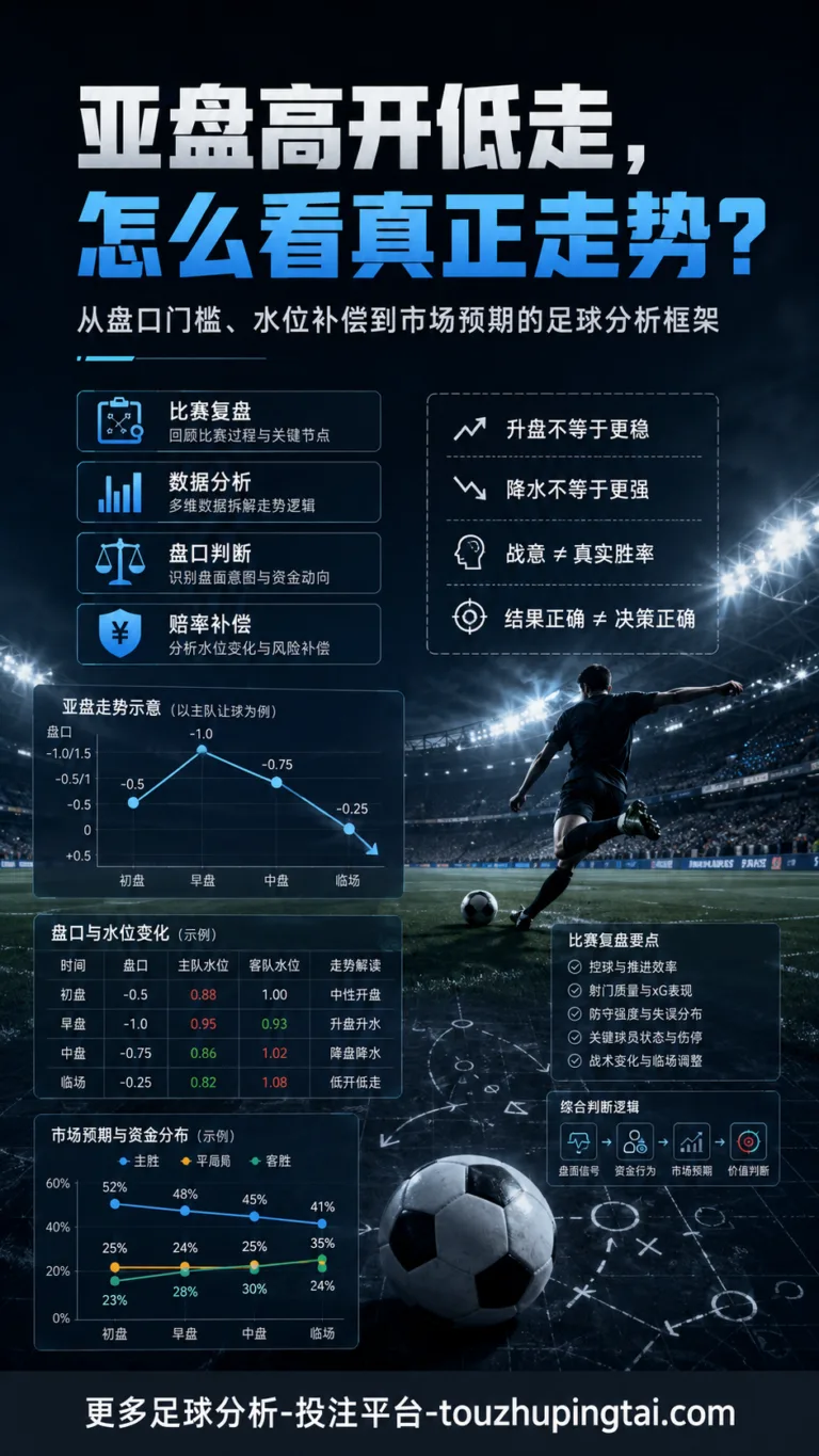 亚盘高开低走背后的赔率补偿与市场预期