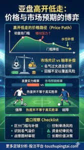 无规则不足球：亚盘高开低走的水位与市场预期