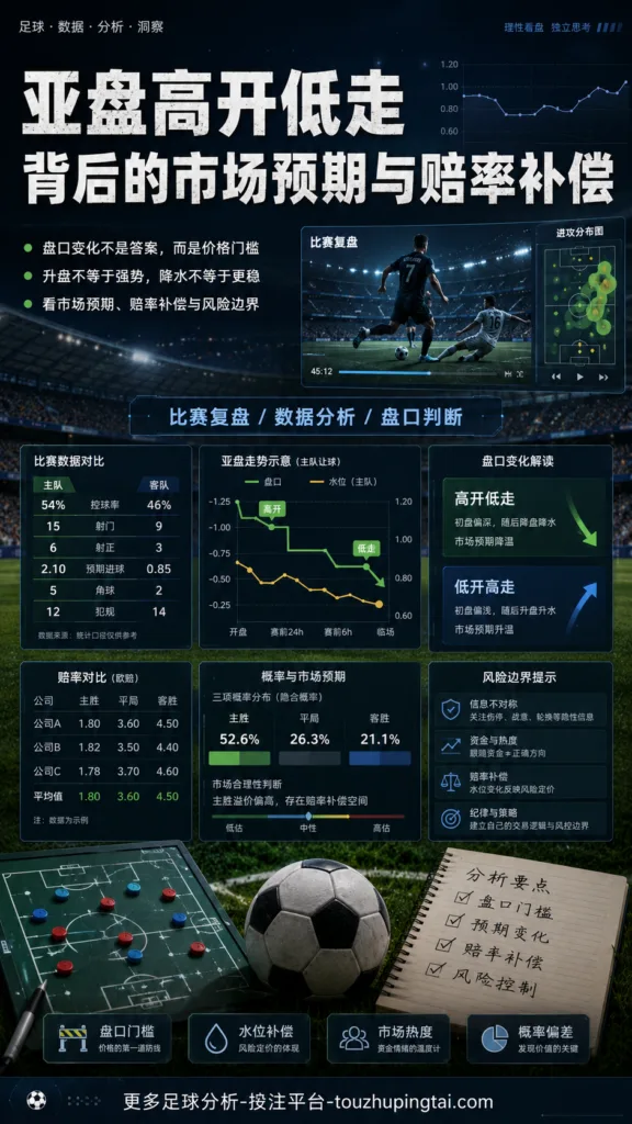 亚盘高开低走如何看市场预期与赔率补偿