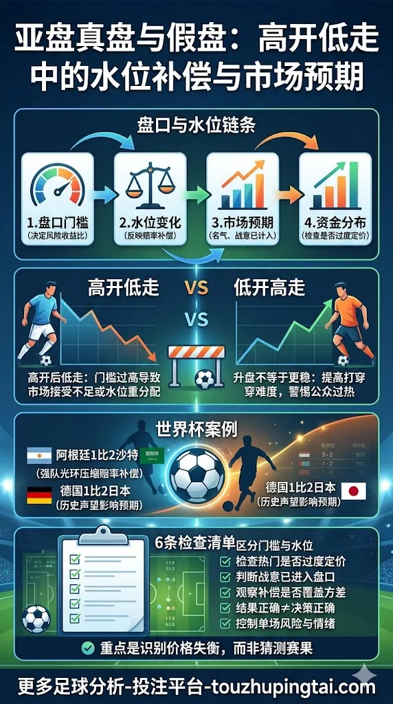 亚盘真盘与假盘：高开低走中的水位补偿与市场预期