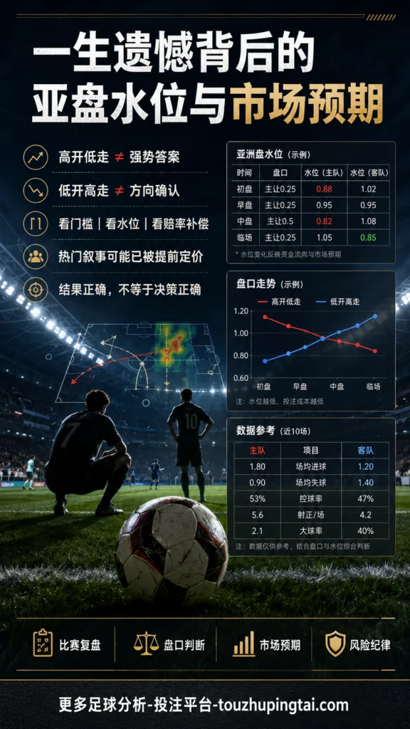 一生遗憾背后的亚盘水位与市场预期