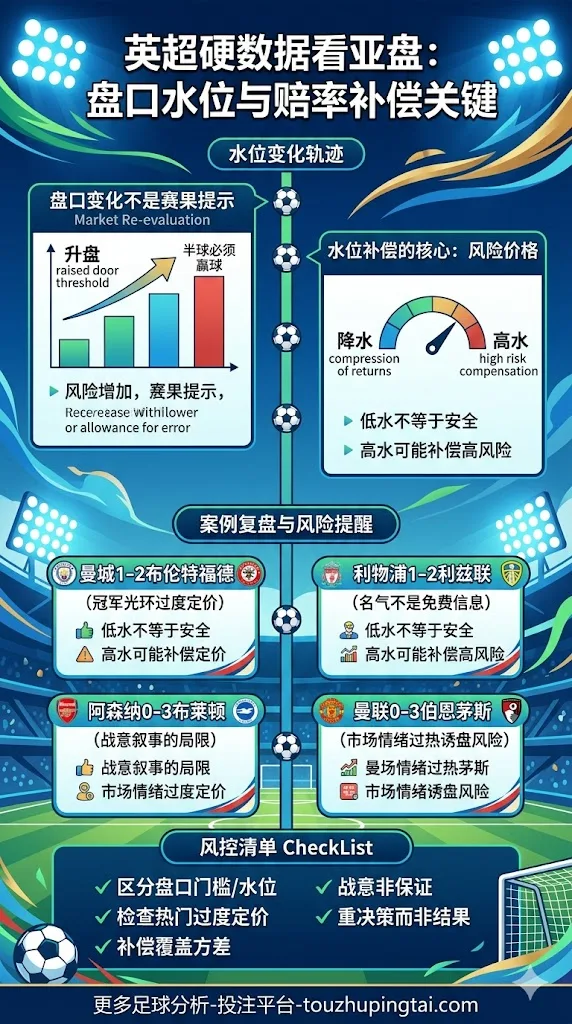 英超硬数据看亚盘水位变化与赔率补偿