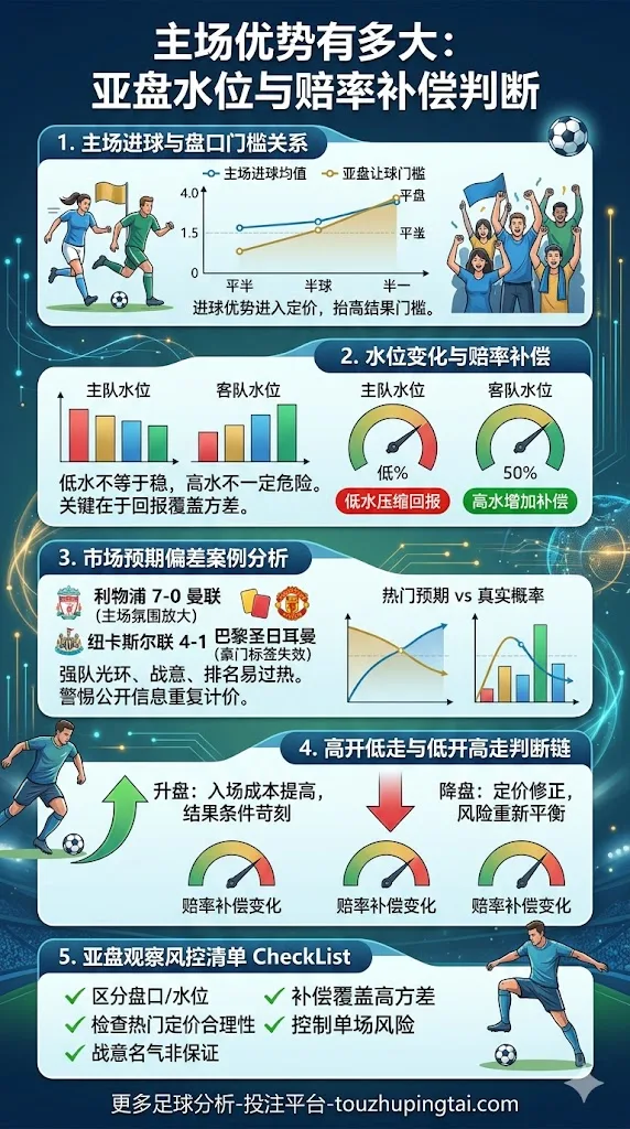 主场优势有多大：亚盘水位与赔率补偿判断
