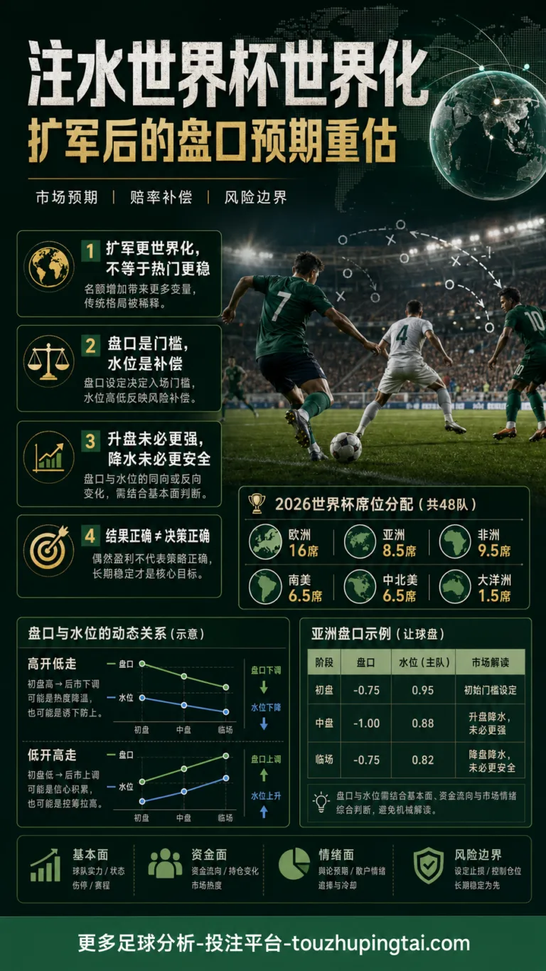 注水世界杯世界化：扩军盘口预期重估