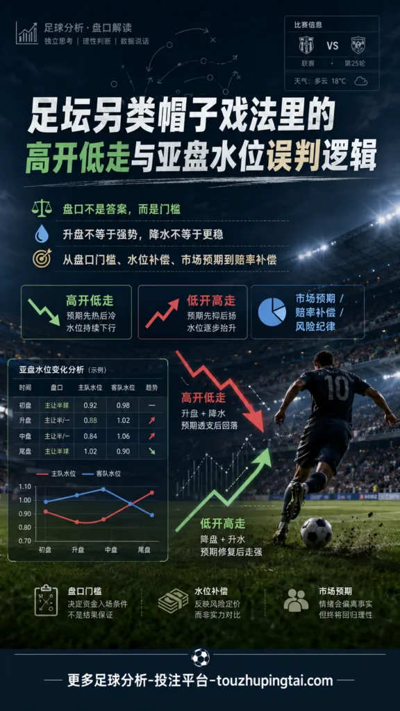足坛另类帽子戏法里的高开低走与亚盘水位误判逻辑