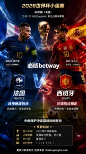 2026世界杯4强 法国 VS 西班牙：控球与转换正面对撞，常规时间胜负取决于中场保护