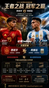 2026世界杯决赛 西班牙 VS 阿根廷：控球稳定性对抗淘汰赛韧性，平局与加时风险必须保留