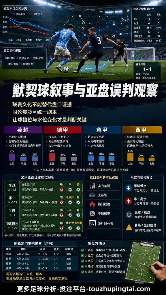 英超德甲意甲西甲的默契球叙事与亚盘误判观察