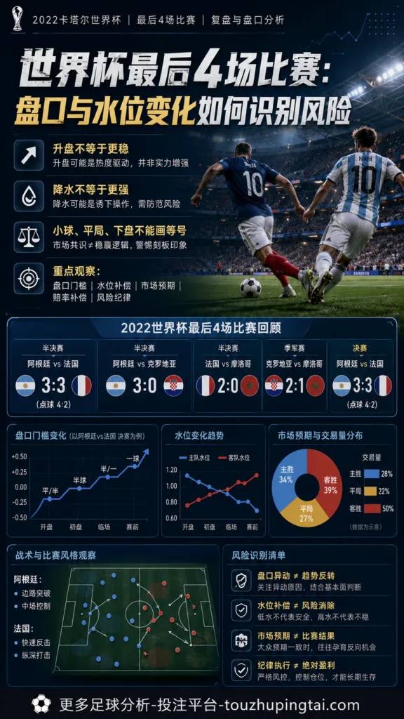 世界杯最后4场比赛：盘口与水位变化如何识别风险