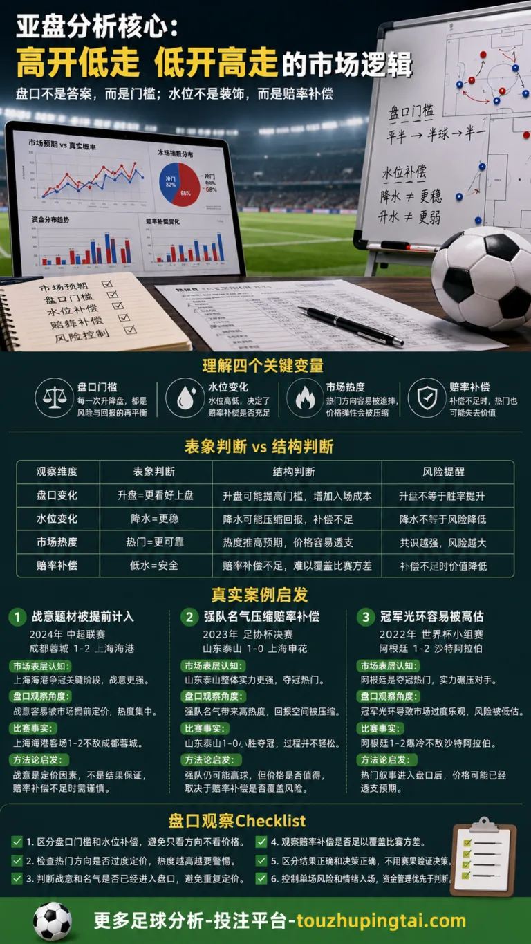 从单一公司赔率预测到高开低走：盘口变化如何识别价格偏差