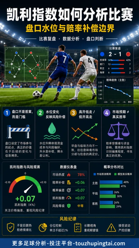 凯利指数如何分析比赛：盘口水位与赔率补偿边界