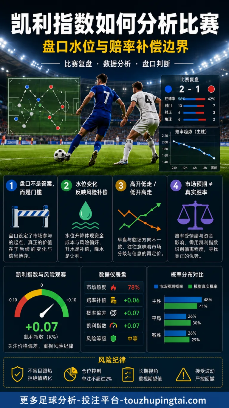 凯利指数如何分析比赛：盘口水位与赔率补偿边界