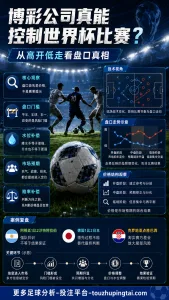 博彩公司真能控制世界杯比赛？从高开低走看盘口真相