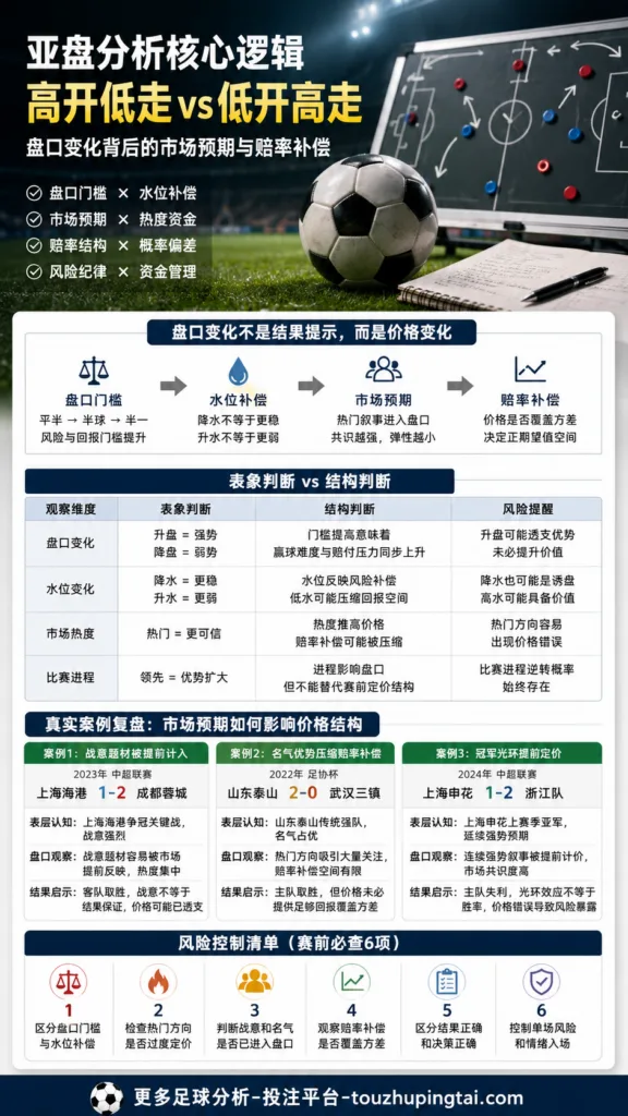 读懂临场盘：升盘降水背后的门槛与赔率补偿