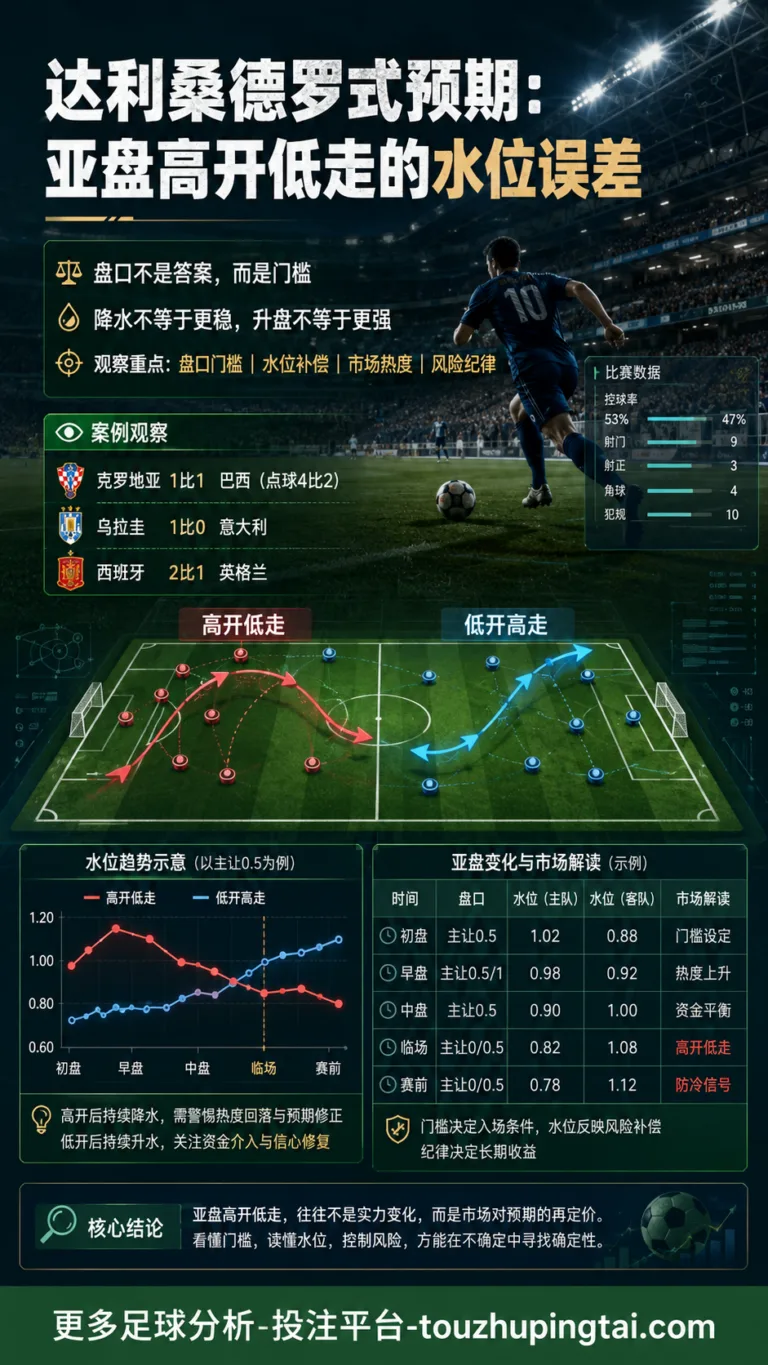 达利桑德罗式预期：亚盘高开低走的水位误差